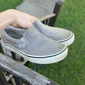 Vans Classic Gray Men's Slip-On Shoes